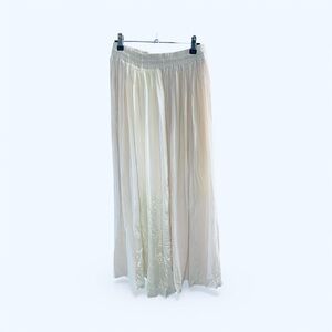 Soft and Delicious brand silk look panelled maxi skirt